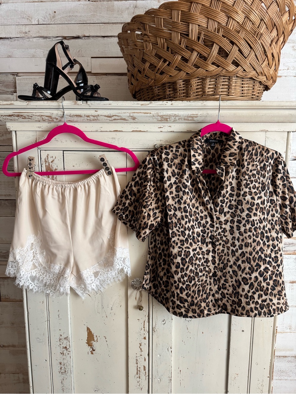 Leopard Print Button-Up Top